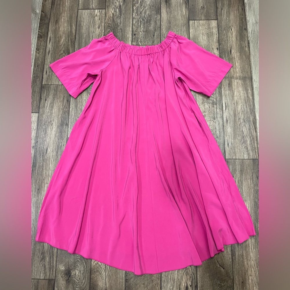 Marina Rinaldi Donare‎ Off-the-Shoulder Midi Dress in Pink US Sz 20